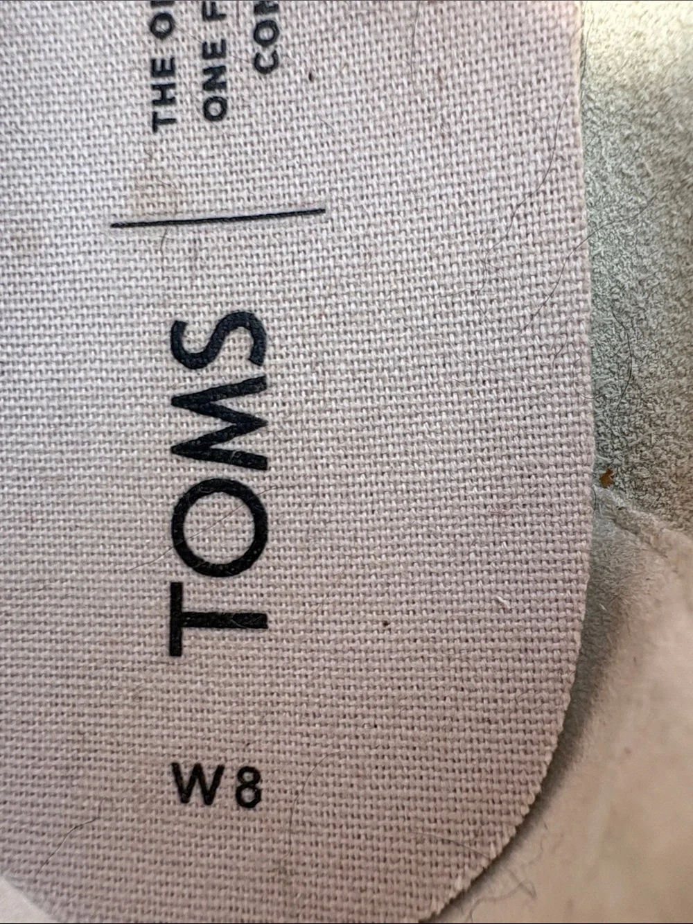TOMS off white Braided Leather Slip-On Espadrilles
